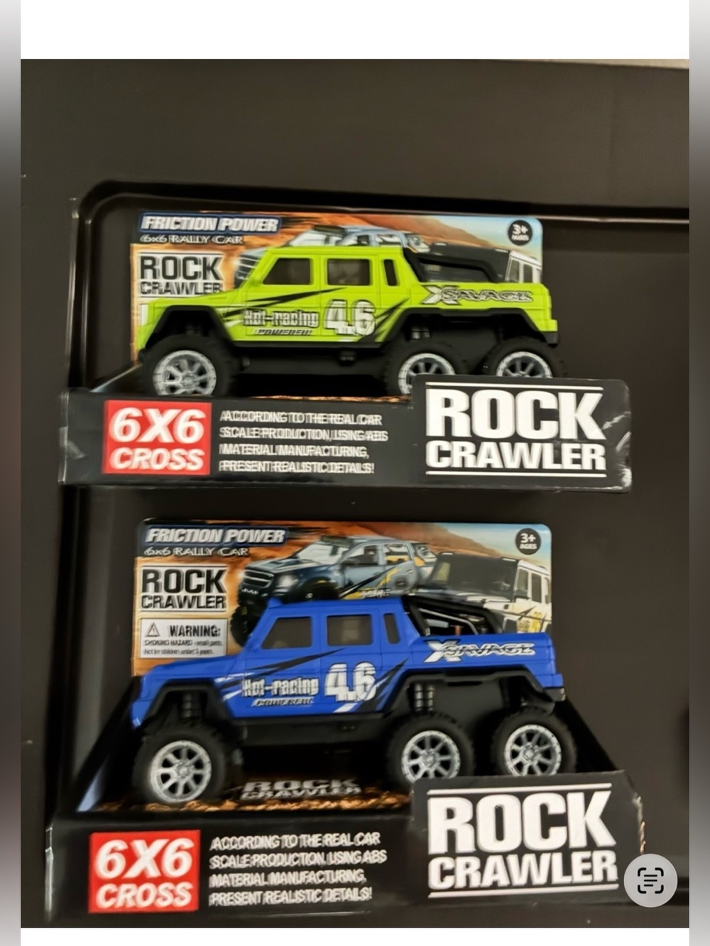 OX TOYS Rally Cars & Trucks, Friction Power 6x6 - Pack of 2 trucks -New -